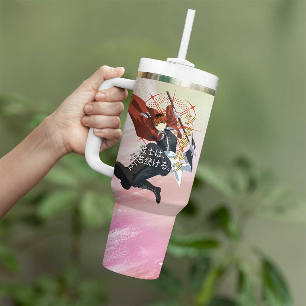 Stark Frieren Beyond Journey’s End Tumbler With Handle Dynamic Anime Warrior Style