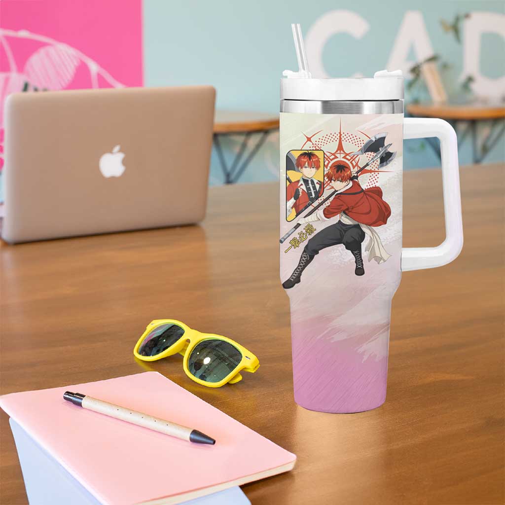 Stark Frieren Beyond Journey’s End Tumbler With Handle Dynamic Anime Warrior Style