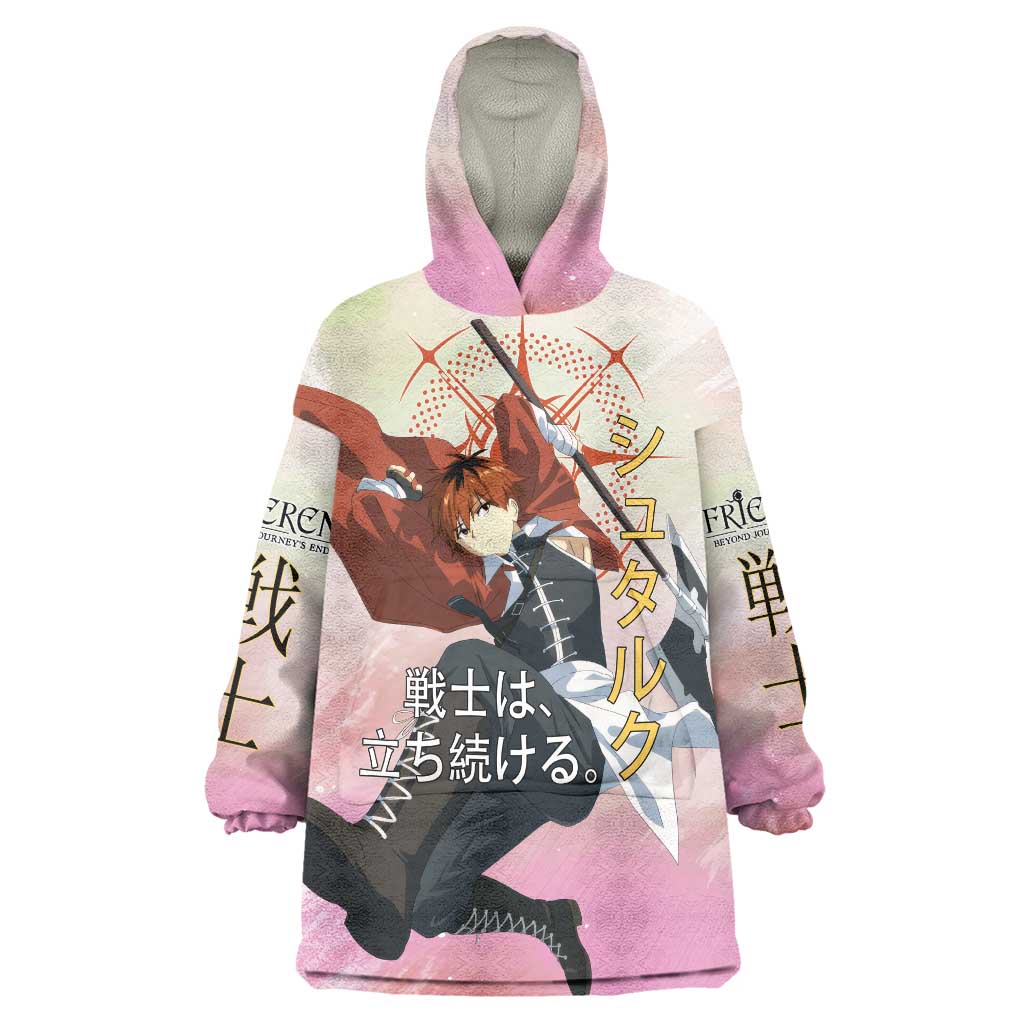Stark Frieren Beyond Journey’s End Wearable Blanket Hoodie Dynamic Anime Warrior Style