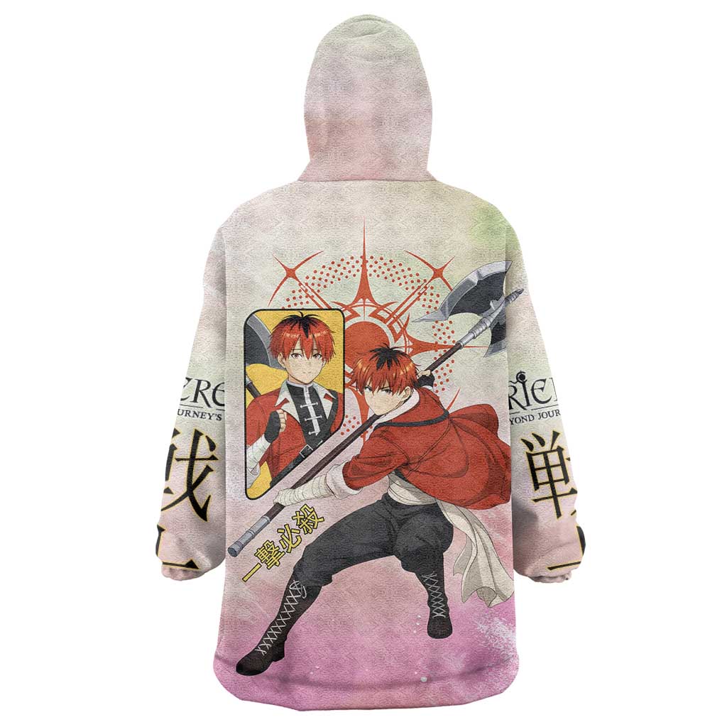 Stark Frieren Beyond Journey’s End Wearable Blanket Hoodie Dynamic Anime Warrior Style