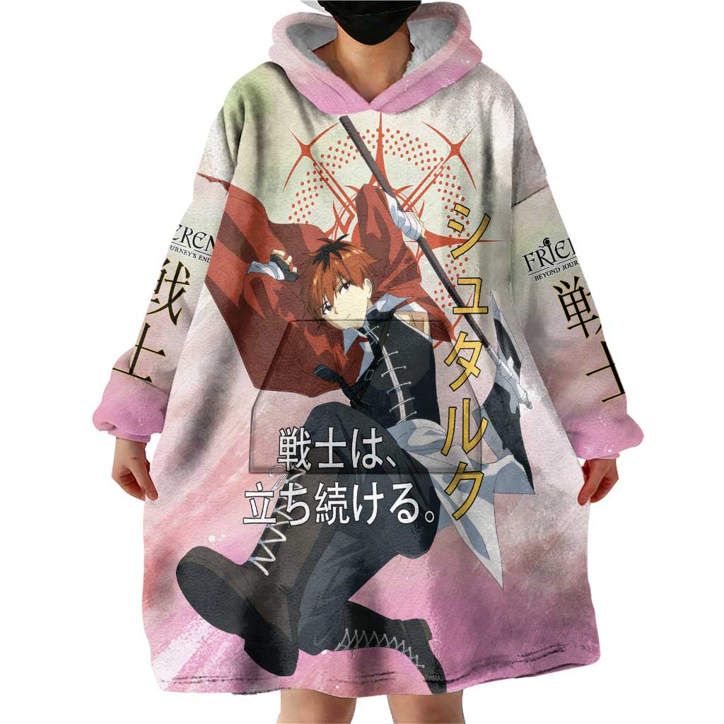 Stark Frieren Beyond Journey’s End Wearable Blanket Hoodie Dynamic Anime Warrior Style