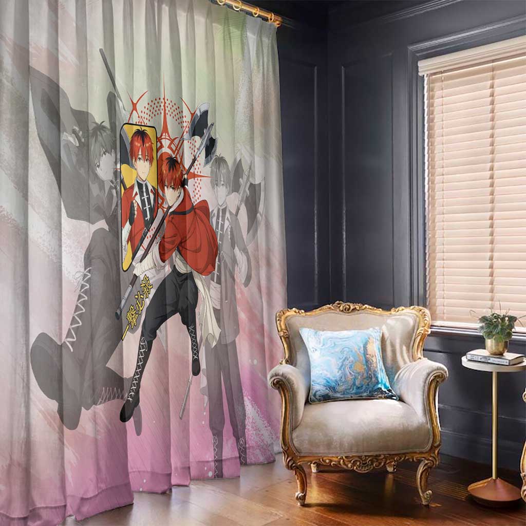 Stark Frieren Beyond Journey’s End Window Curtain Dynamic Anime Warrior Style