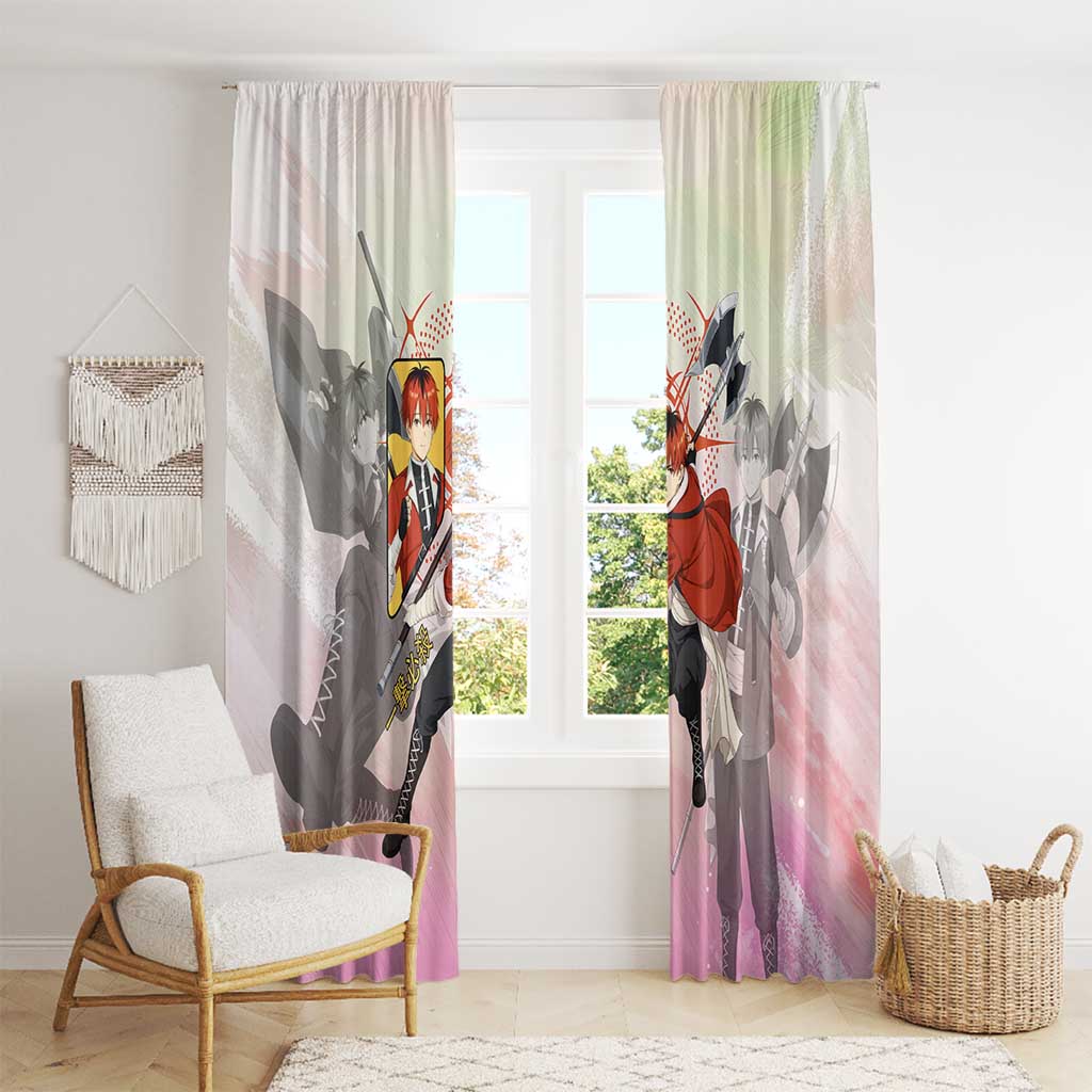 Stark Frieren Beyond Journey’s End Window Curtain Dynamic Anime Warrior Style