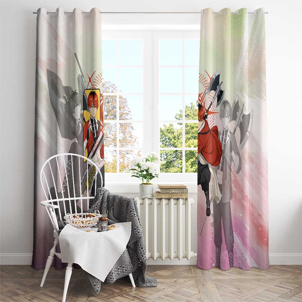 Stark Frieren Beyond Journey’s End Window Curtain Dynamic Anime Warrior Style