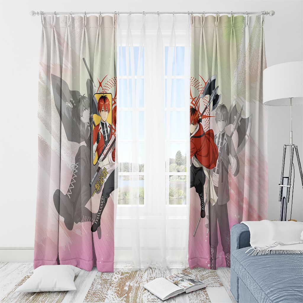 Stark Frieren Beyond Journey’s End Window Curtain Dynamic Anime Warrior Style