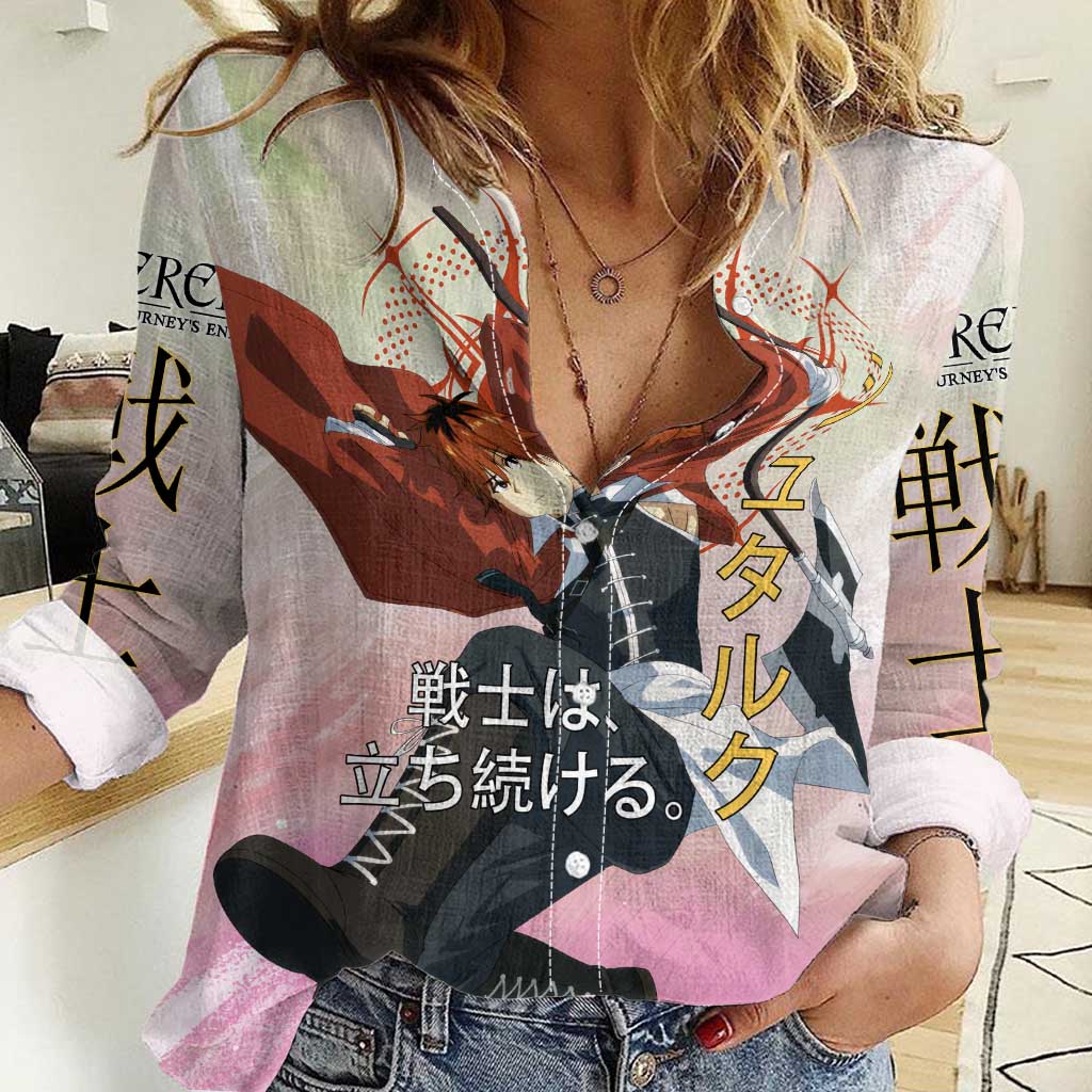 Stark Frieren Beyond Journey’s End Women Casual Shirt Dynamic Anime Warrior Style