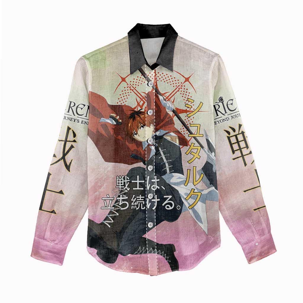 Stark Frieren Beyond Journey’s End Women Casual Shirt Dynamic Anime Warrior Style