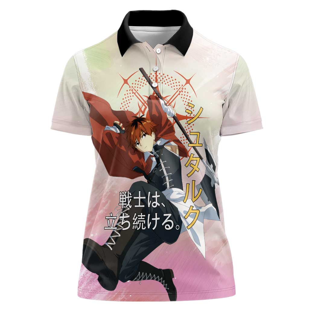 Stark Frieren Beyond Journey’s End Women Polo Shirt Dynamic Anime Warrior Style