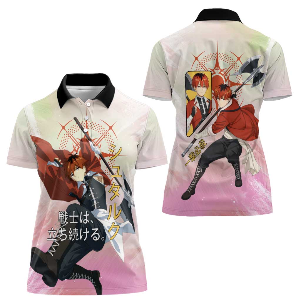 Stark Frieren Beyond Journey’s End Women Polo Shirt Dynamic Anime Warrior Style