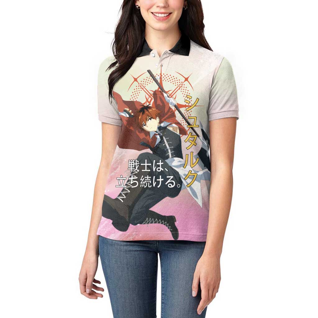 Stark Frieren Beyond Journey’s End Women Polo Shirt Dynamic Anime Warrior Style