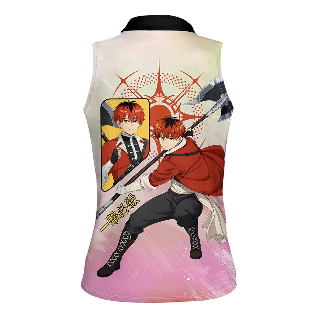 Stark Frieren Beyond Journey’s End Women Sleeveless Polo Shirt Dynamic Anime Warrior Style