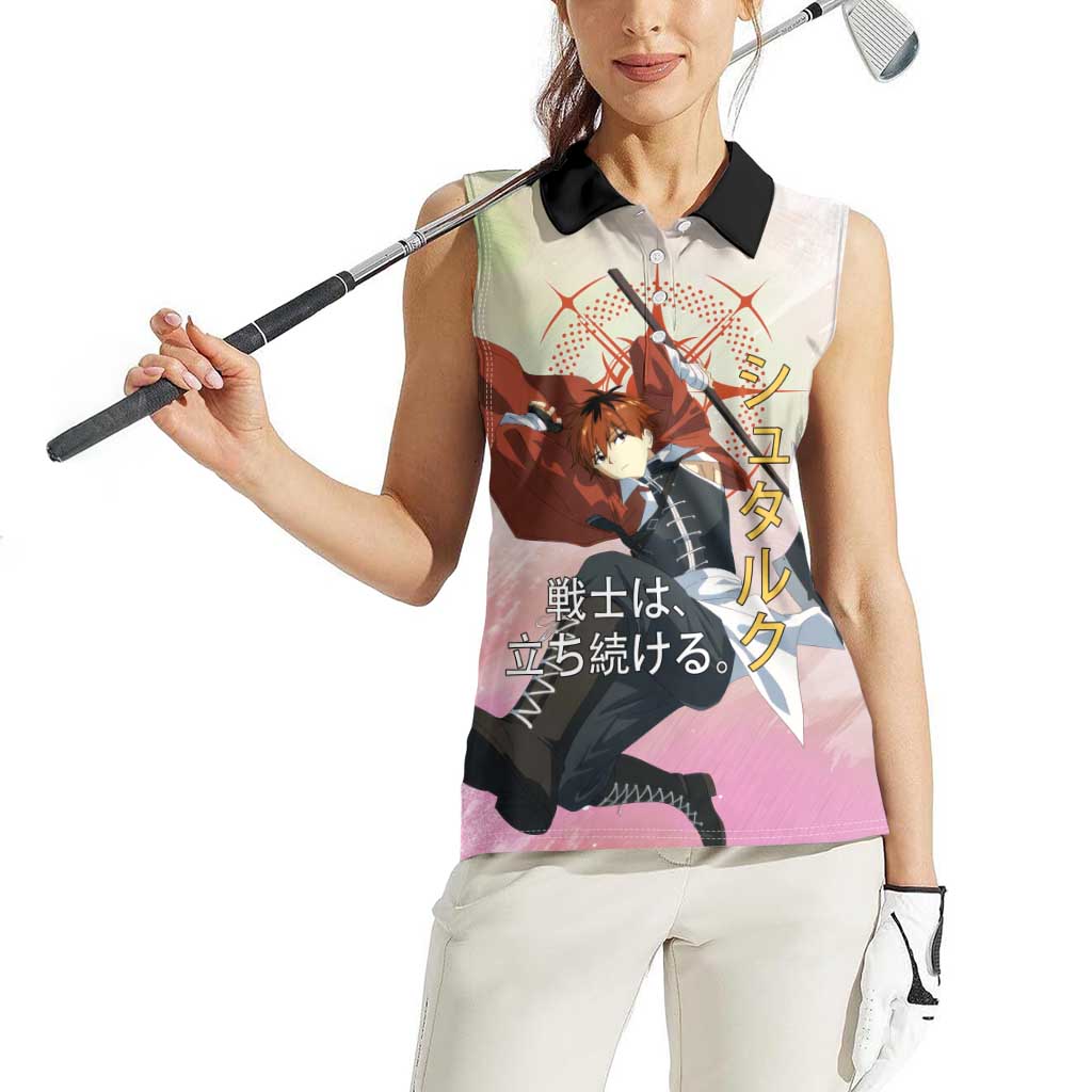 Stark Frieren Beyond Journey’s End Women Sleeveless Polo Shirt Dynamic Anime Warrior Style