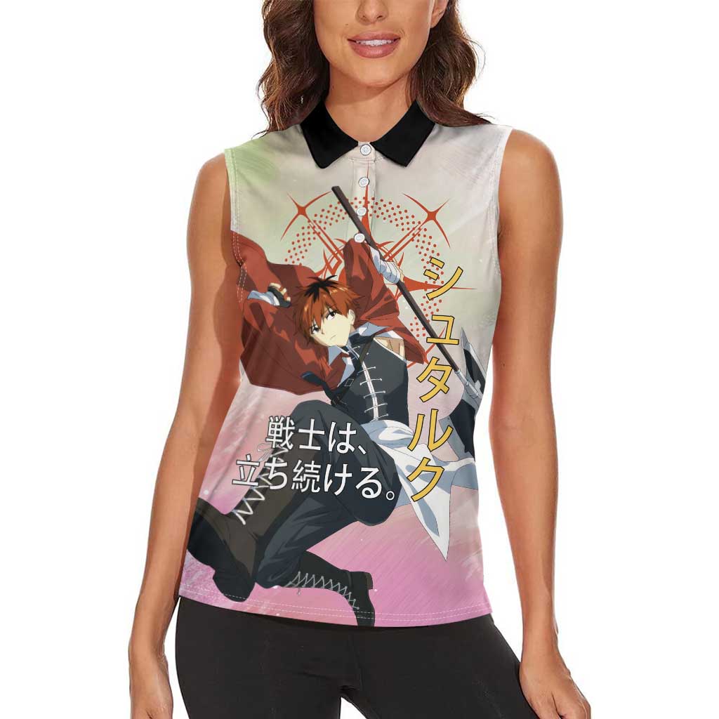 Stark Frieren Beyond Journey’s End Women Sleeveless Polo Shirt Dynamic Anime Warrior Style