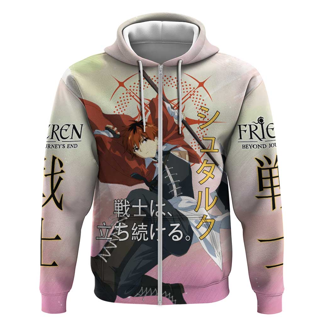 Stark Frieren Beyond Journey’s End Zip Hoodie Dynamic Anime Warrior Style
