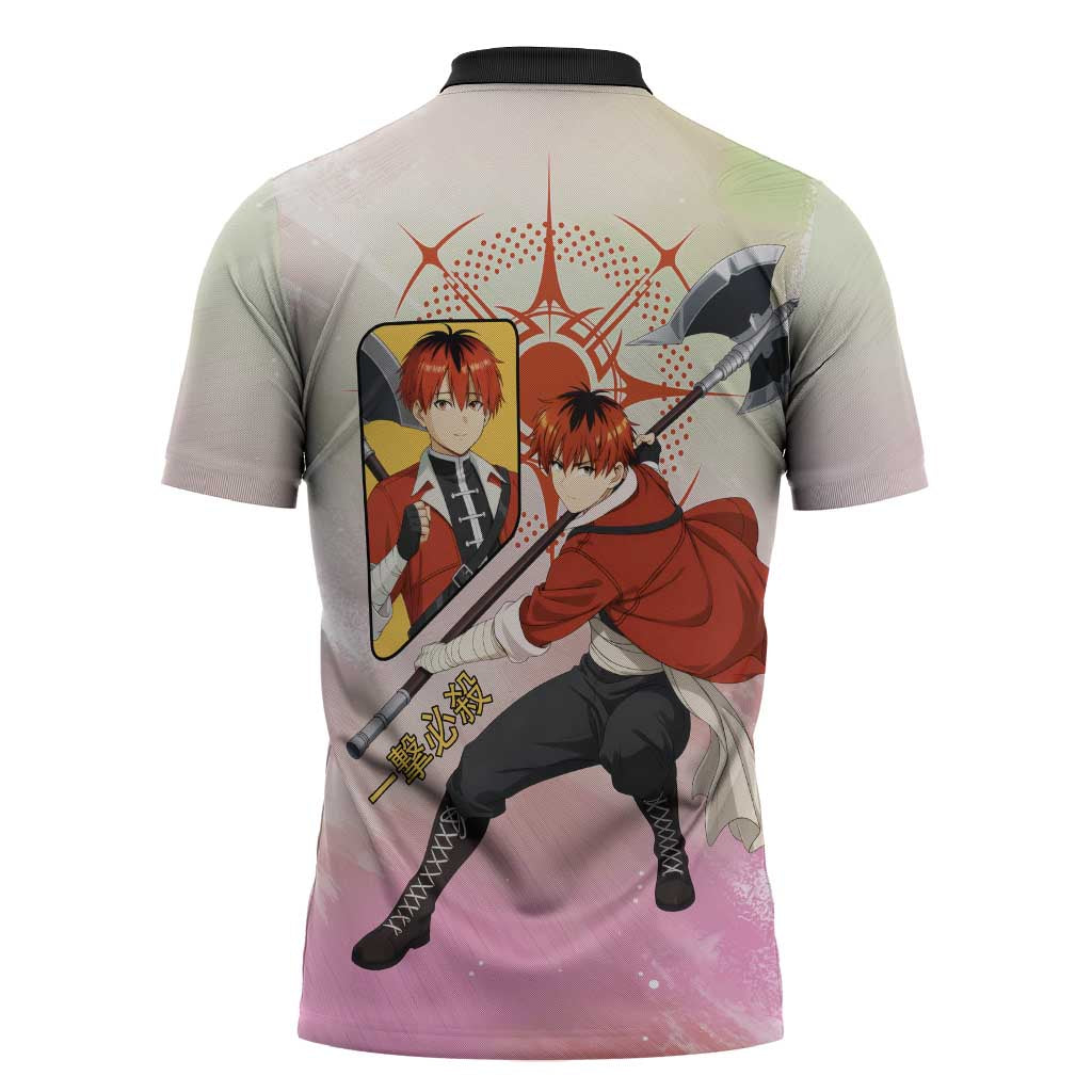 Stark Frieren Beyond Journey’s End Zipper Polo Shirt Dynamic Anime Warrior Style