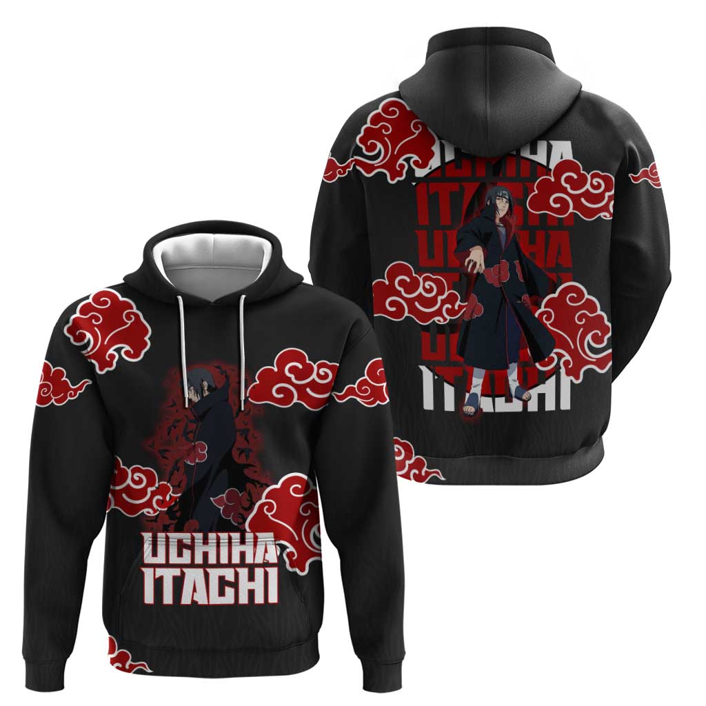 Uchiha Itachi Naruto Hoodie Akatsuki Cloud Anime Shadow Style
