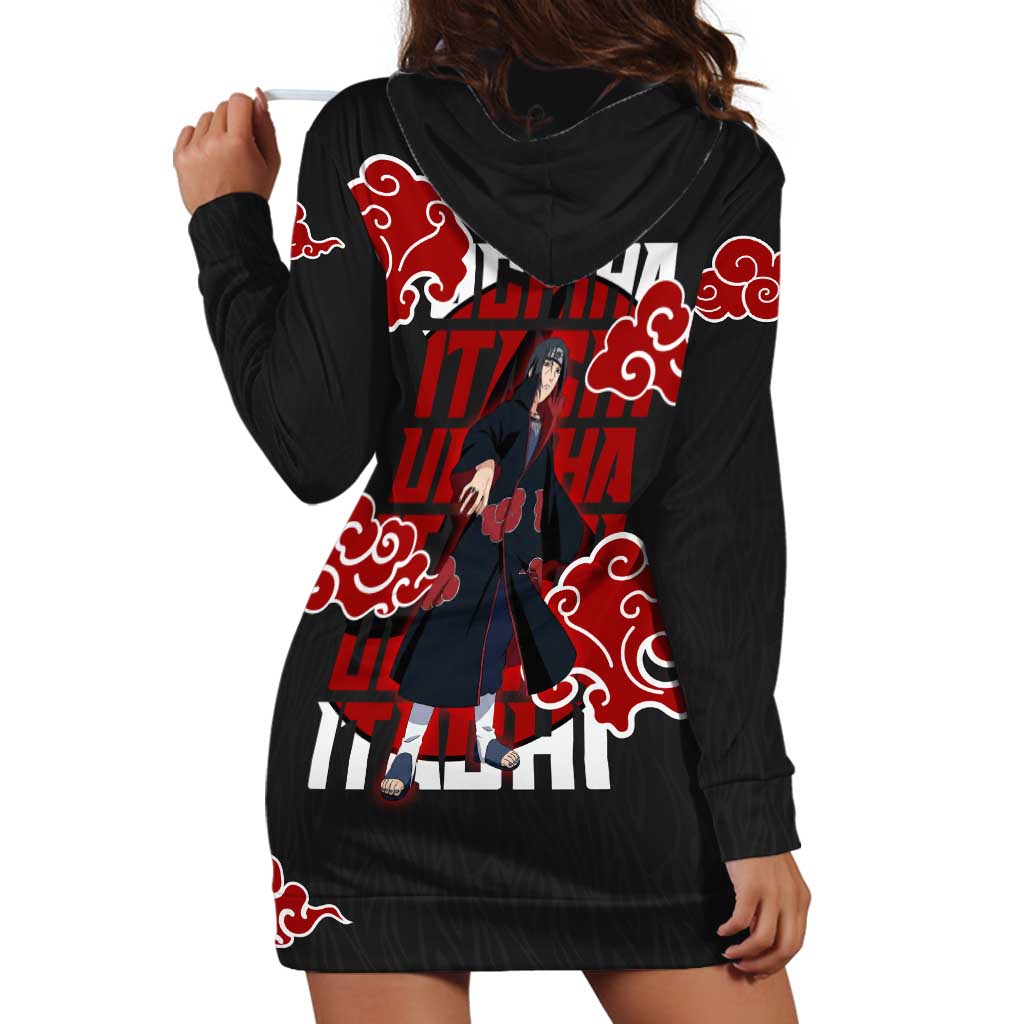 Uchiha Itachi Naruto Hoodie Dress Akatsuki Cloud Anime Shadow Style