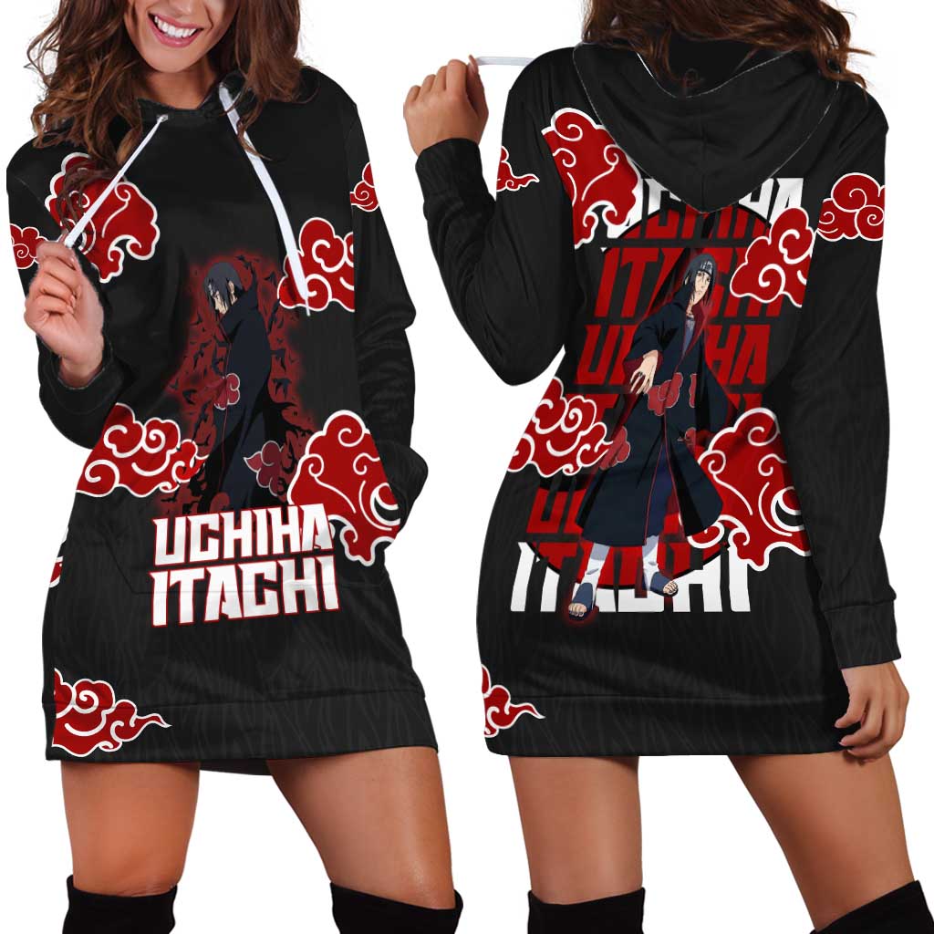 Uchiha Itachi Naruto Hoodie Dress Akatsuki Cloud Anime Shadow Style