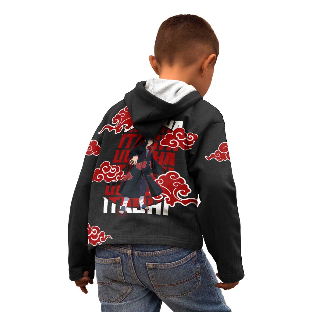 Uchiha Itachi Naruto Kid Hoodie Akatsuki Cloud Anime Shadow Style