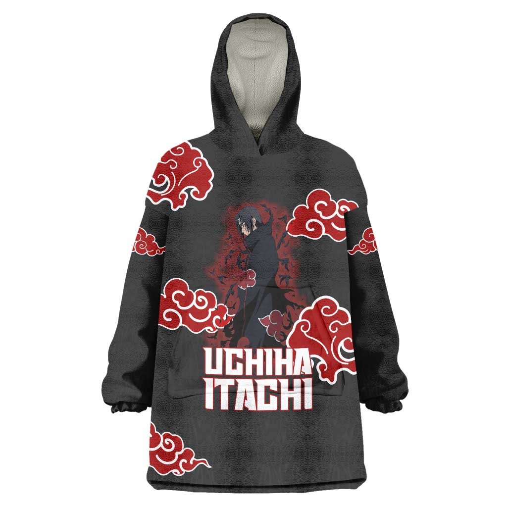 Uchiha Itachi Naruto Wearable Blanket Hoodie Akatsuki Cloud Anime Shadow Style