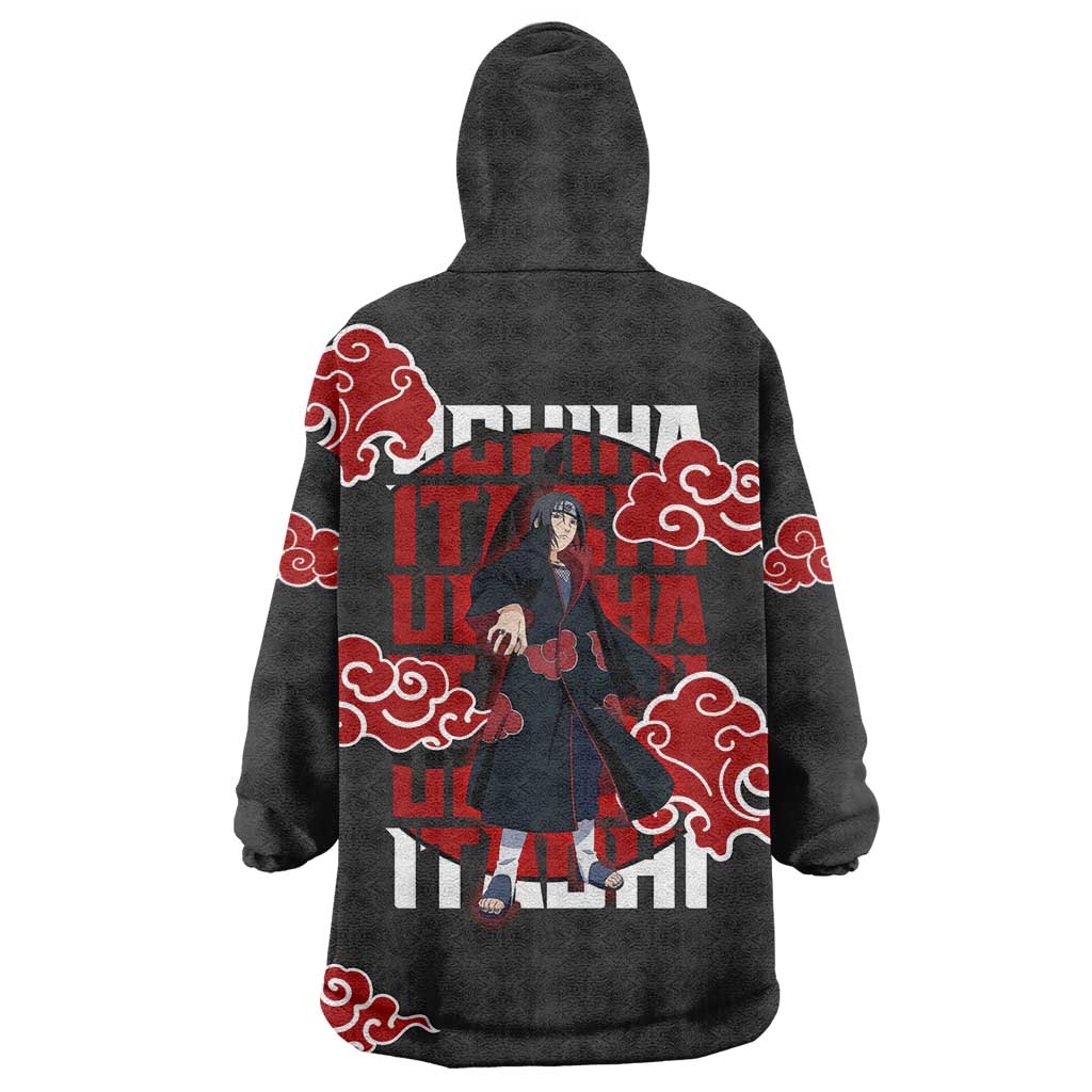 Uchiha Itachi Naruto Wearable Blanket Hoodie Akatsuki Cloud Anime Shadow Style