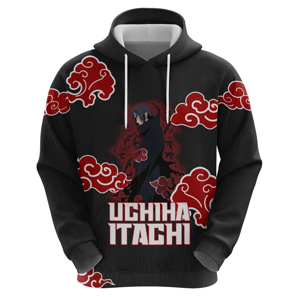 Uchiha Itachi Naruto Zip Hoodie Akatsuki Cloud Anime Shadow Style