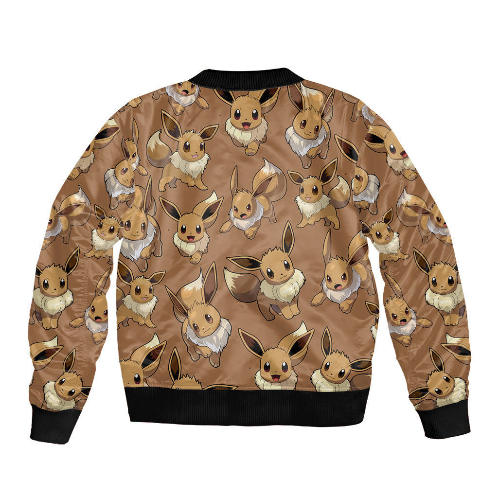 Eevee Pattern Style Bomber Jacket