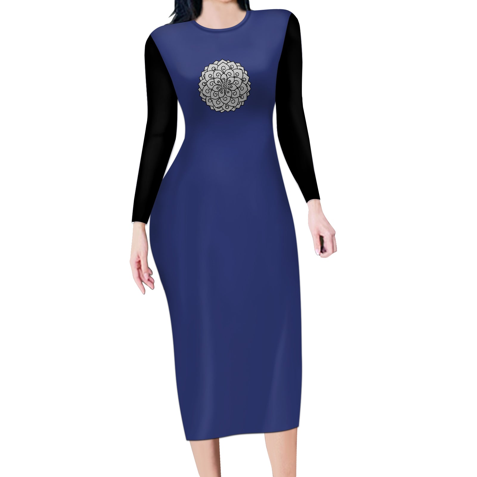 Nico Robin - One Piece Anime Long Sleeve Bodycon Dress