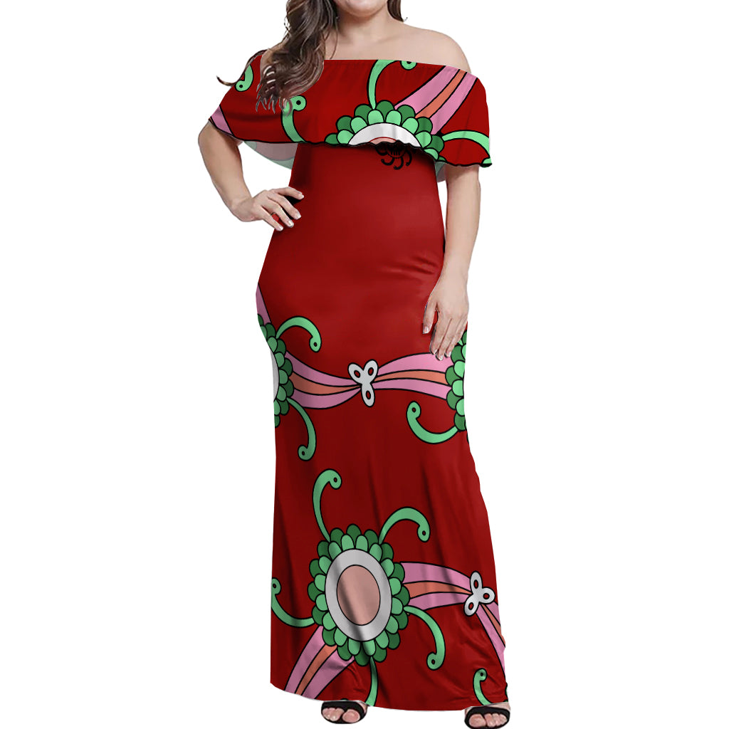 Boa Hancock - One Piece Anime Off Shoulder Maxi Dress