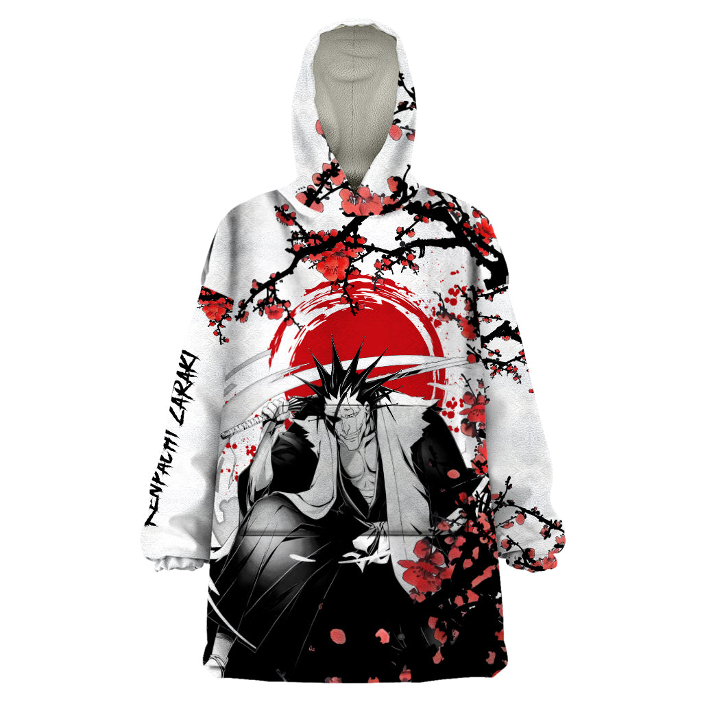 Kenpachi Zaraki Wearable Blanket Hoodie Anime Japan Style
