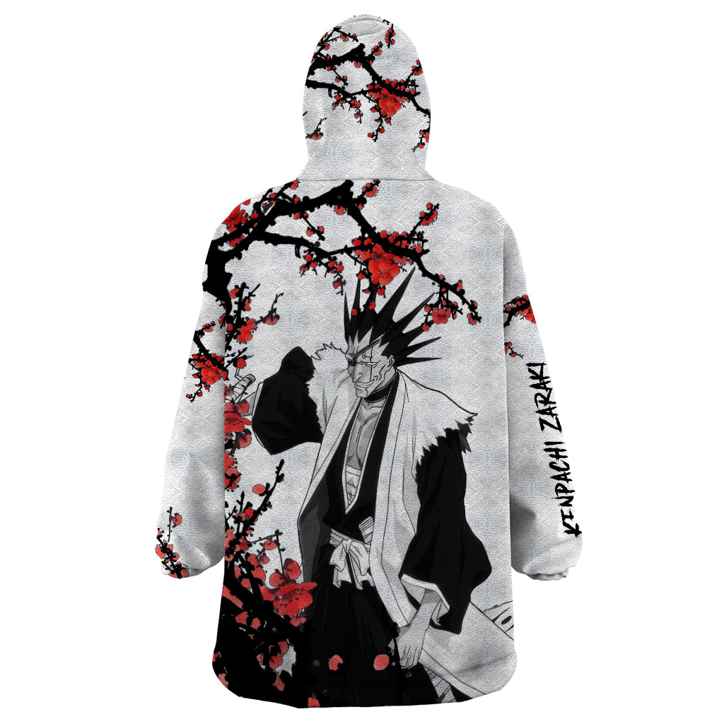 Kenpachi Zaraki Wearable Blanket Hoodie Anime Japan Style
