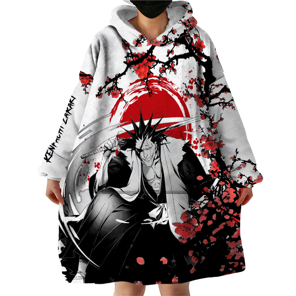 Kenpachi Zaraki Wearable Blanket Hoodie Anime Japan Style