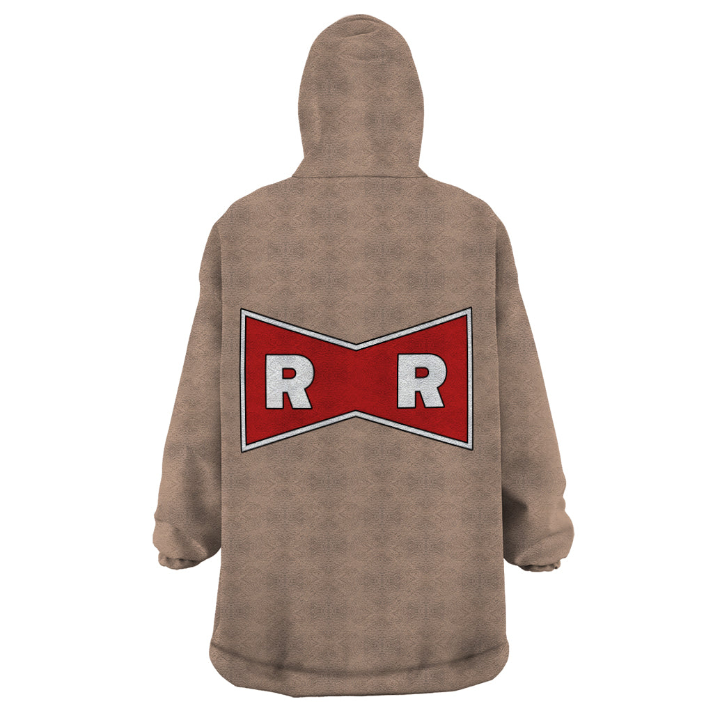Red Ribbon Army Wearable Blanket Hoodie