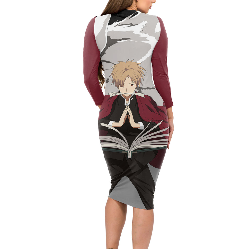 Takashi Natsume Long Sleeve Bodycon Dress Natsume Yuujinchou