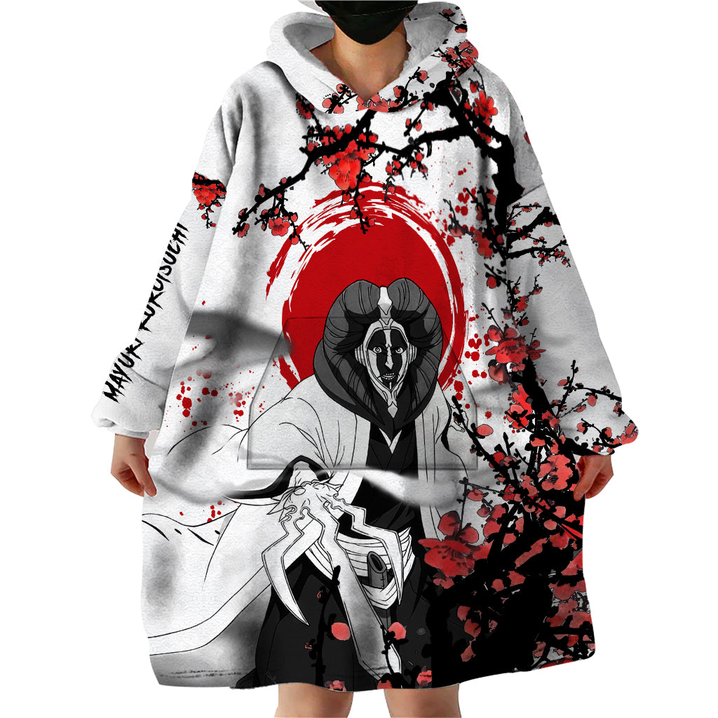 Mayuri Kurotsuchi Wearable Blanket Hoodie Anime Japan Style