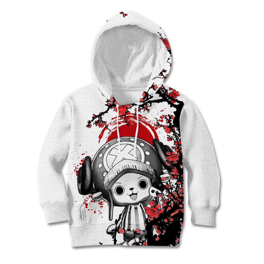 Red Tony Chopper Kid Hoodie Japan Style One Piece Anime