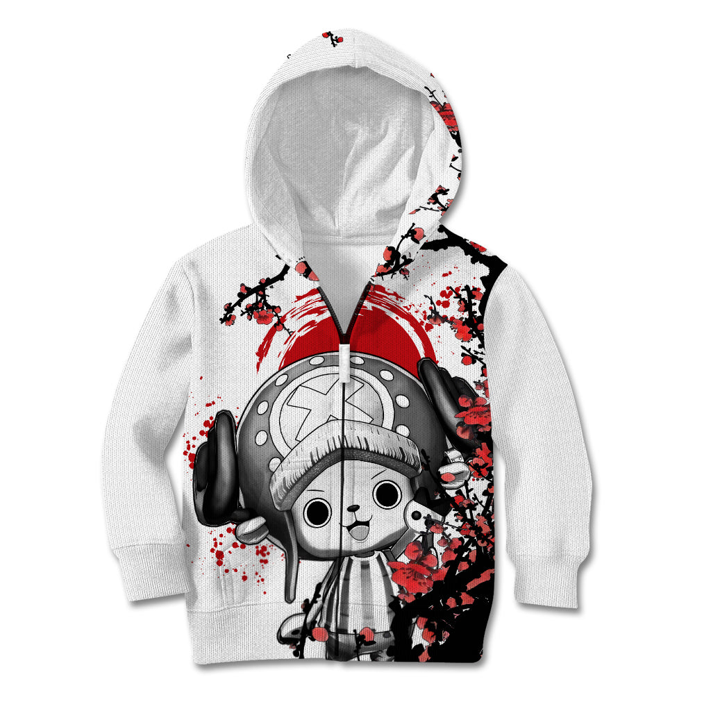 Red Tony Chopper Kid Hoodie Japan Style One Piece Anime