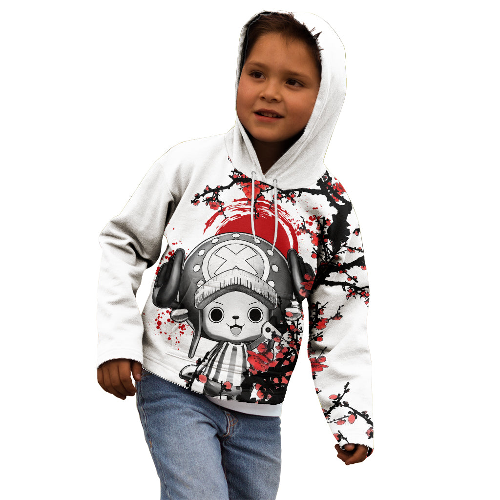 Red Tony Chopper Kid Hoodie Japan Style One Piece Anime