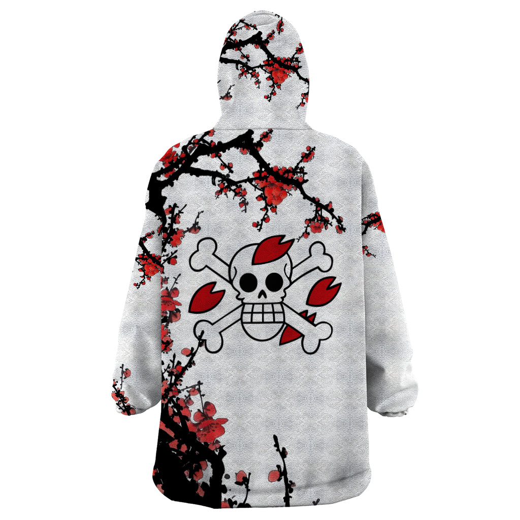 Red Tony Chopper Wearable Blanket Hoodie Japan Style One Piece Anime