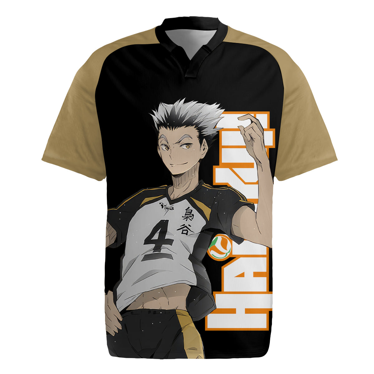 Fukurodani Kotaro Bokuto Rugby Jersey Haikyu