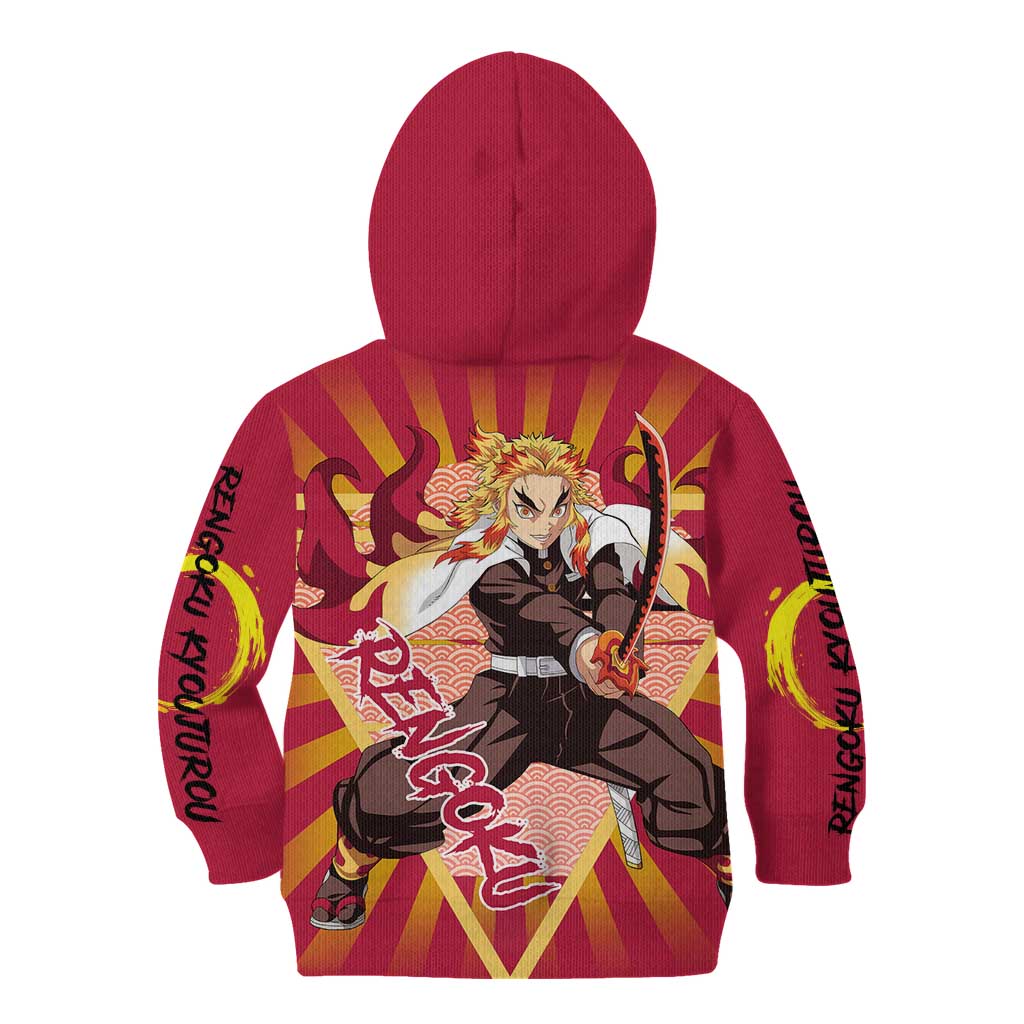 Rengoku - Demon Slayer Kid Hoodie Anime Style