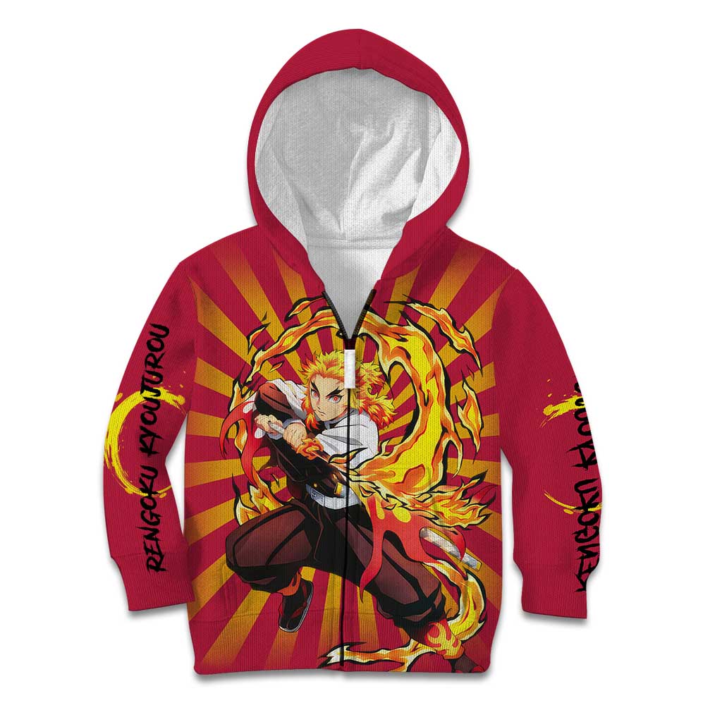 Rengoku - Demon Slayer Kid Hoodie Anime Style