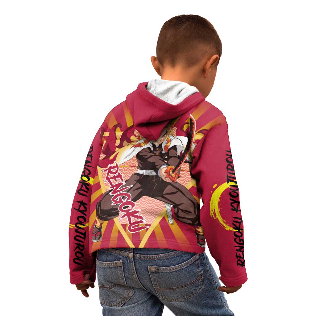 Rengoku - Demon Slayer Kid Hoodie Anime Style
