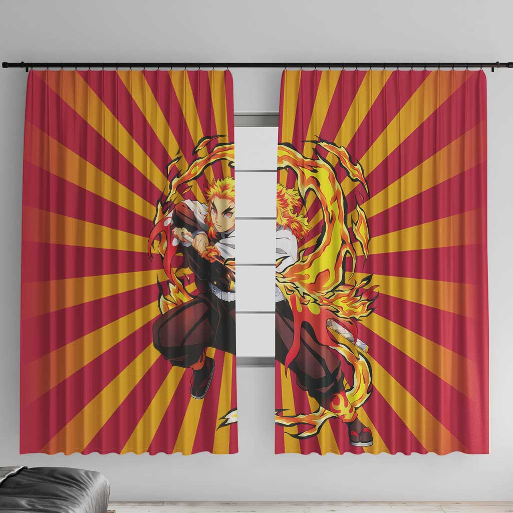 Rengoku - Demon Slayer Window Curtain Anime Style