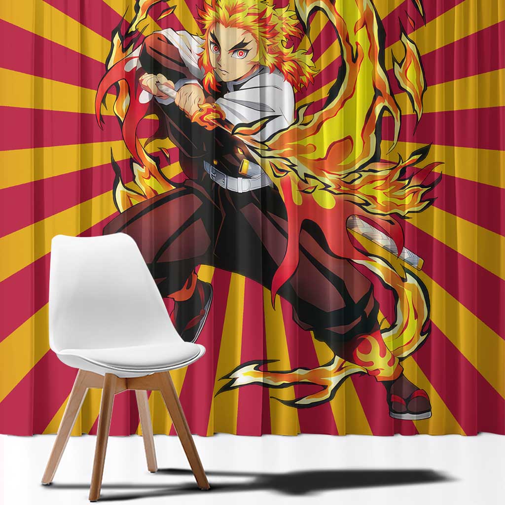 Rengoku - Demon Slayer Window Curtain Anime Style