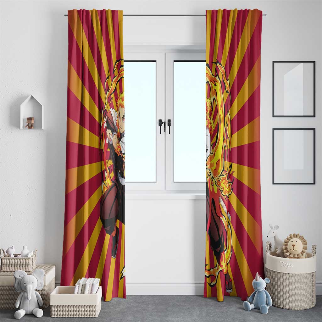 Rengoku - Demon Slayer Window Curtain Anime Style