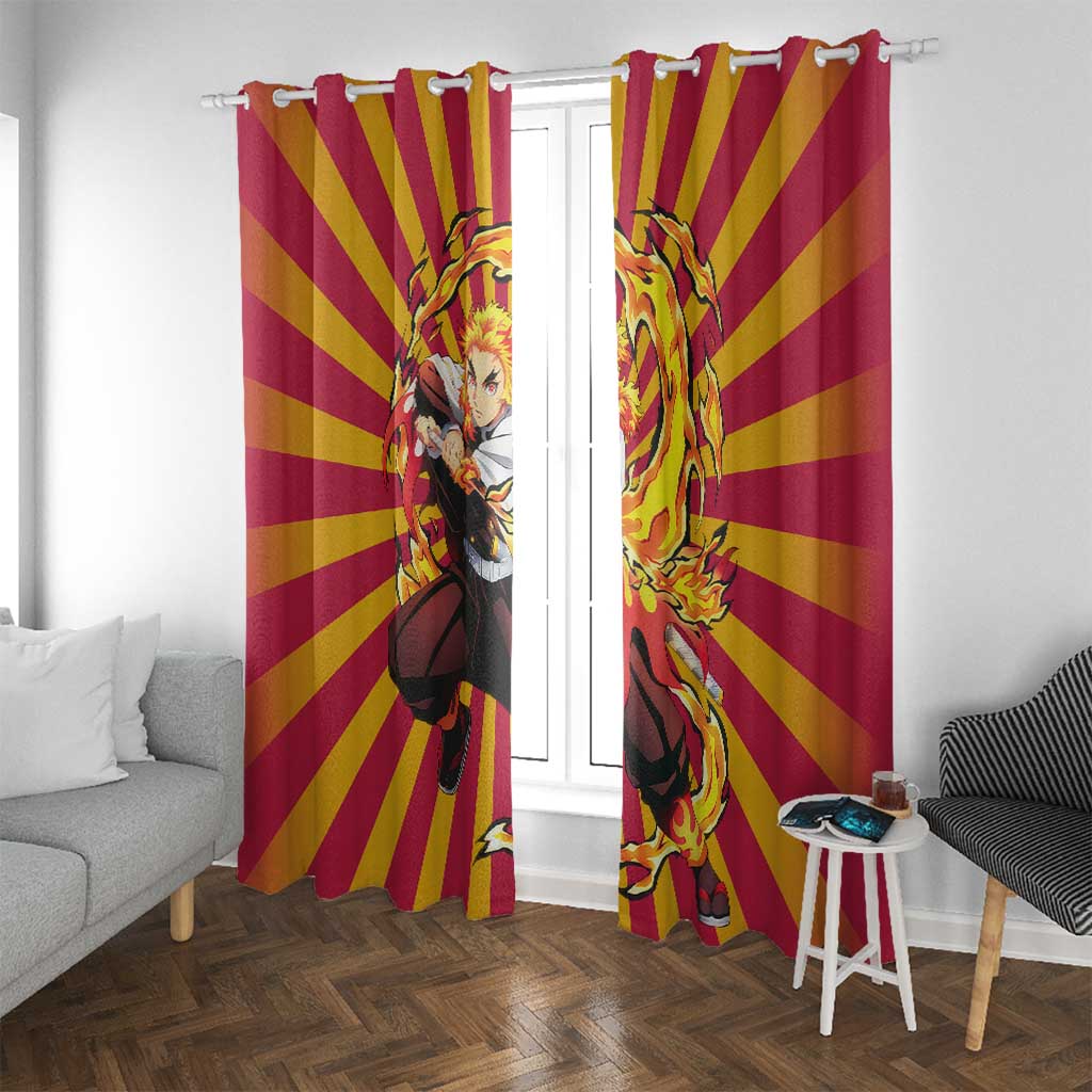 Rengoku - Demon Slayer Window Curtain Anime Style