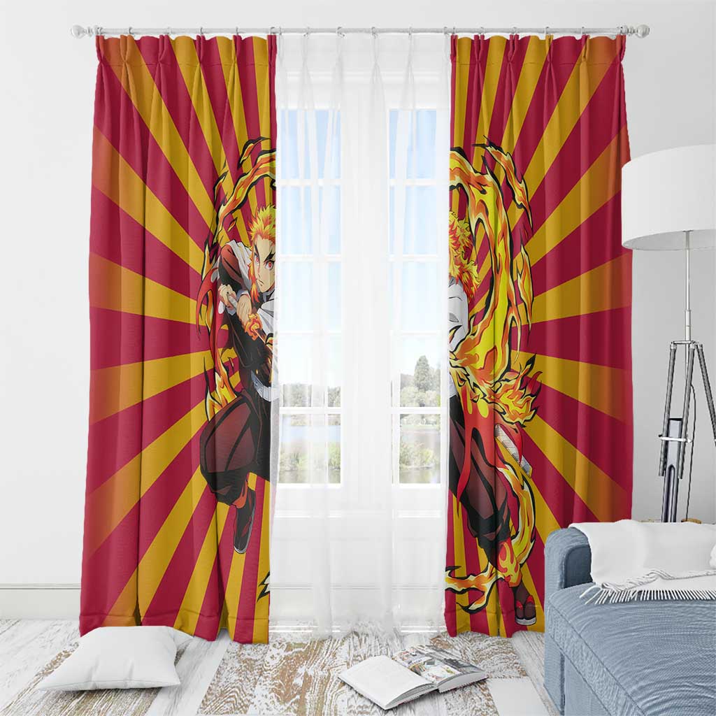 Rengoku - Demon Slayer Window Curtain Anime Style