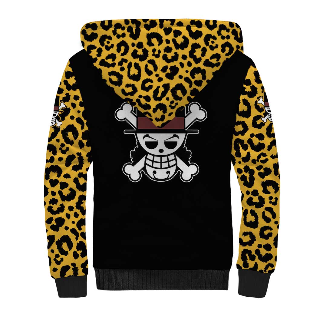 Rob Lucci - One Piece Sherpa Hoodie Anime Mix Pattern Style