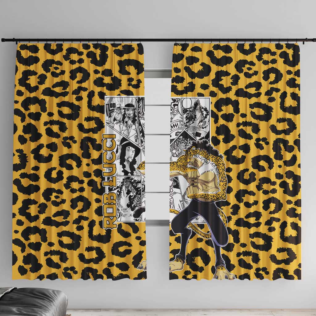 Rob Lucci - One Piece Window Curtain Anime Mix Pattern Style